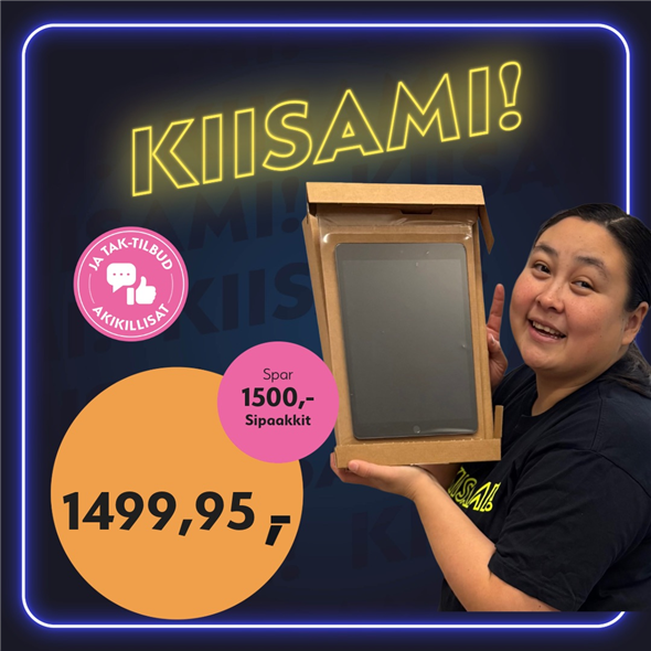 Apple iPad 10.2” refurb ‼️‼️MALUGIUK AATSAAT TALLIMANNGORNEQ 30.10.2026 AASASSAAMMATA - bemærk det skal først afhentes fredag den 30.10.2026‼️‼️